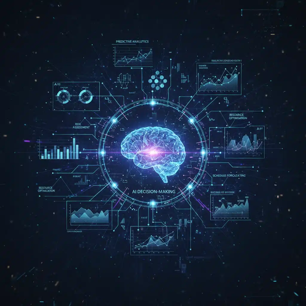 Análisis predictivo y toma de decisiones basada en datos para proyectos con IA.