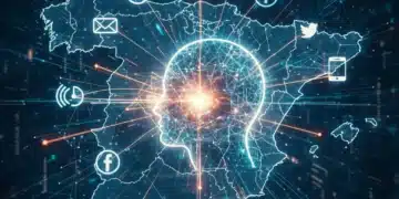 Representación visual de una Plataforma de Datos del Cliente (CDP) unificando información para marketing personalizado en España.