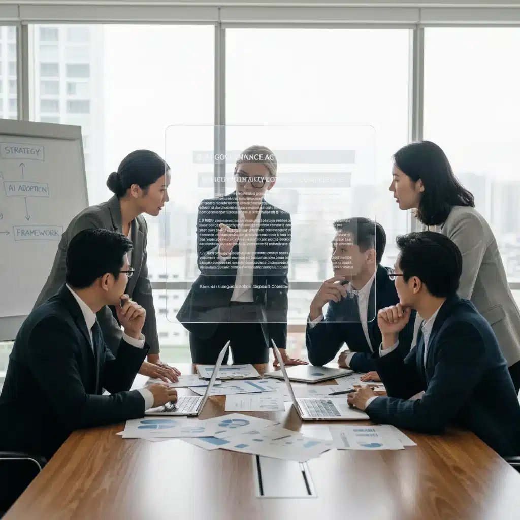 Equipo empresarial analizando la nueva normativa de IA en España